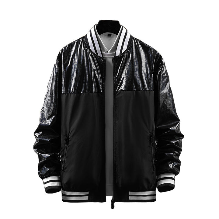 Herren Modische Übergangsjacke mit hochglänzendem Obermaterial Echo Archiv