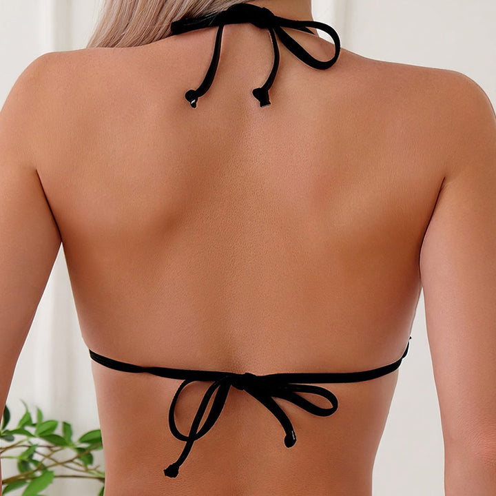 Damen Triangel-Bikini mit Goldakzenten und schickem Design Echo Archiv