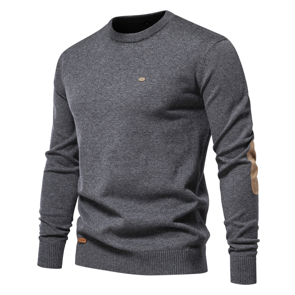 Herren Rundhals Pullover aus weichem Strickstoff Echoarchiv