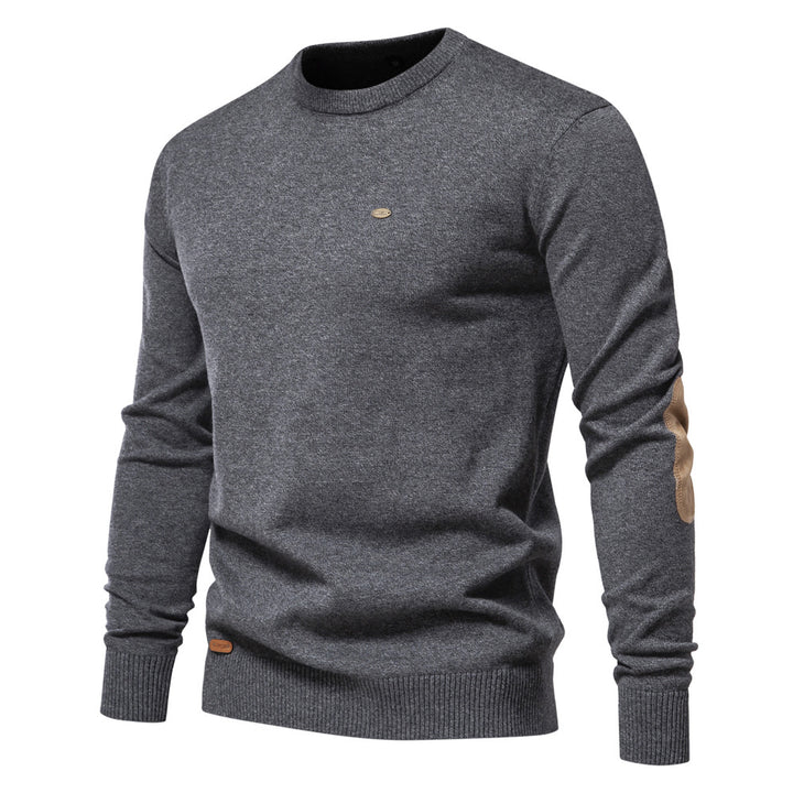 Herren Rundhals Pullover aus weichem Strickstoff Echoarchiv