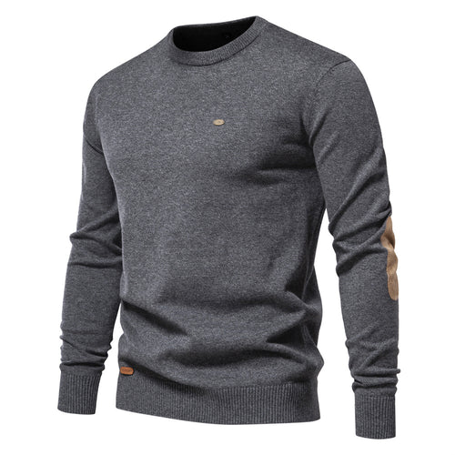 Herren Rundhals Pullover aus weichem Strickstoff Echoarchiv