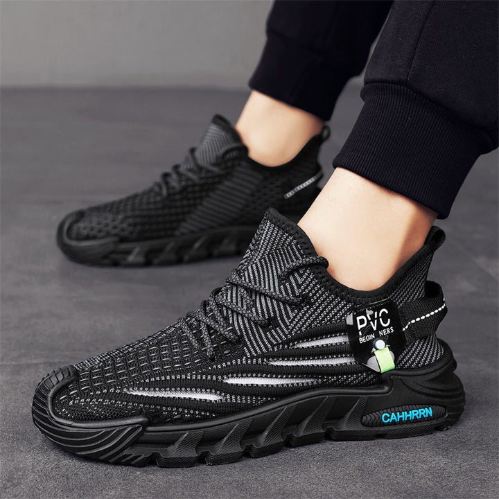 Herren leichte gestrickte Trail‑Sneaker mit sockenähnlichem Einstieg und stoßdämpfender Profilsohle Echo Archiv