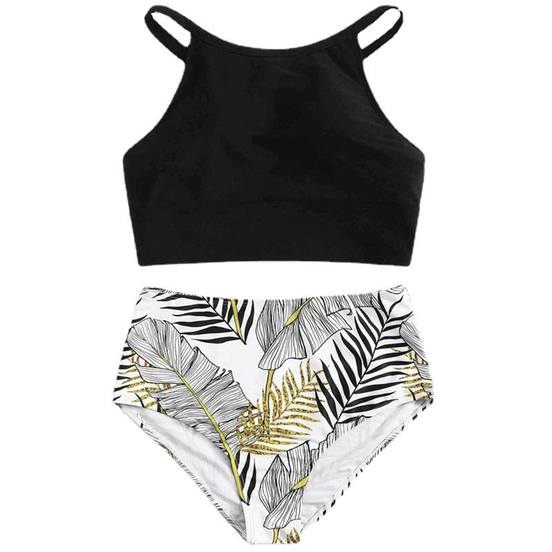 Damen Bikini-Set mit hoch geschnittenem Höschen und sportlichem Oberteil Echo Archiv