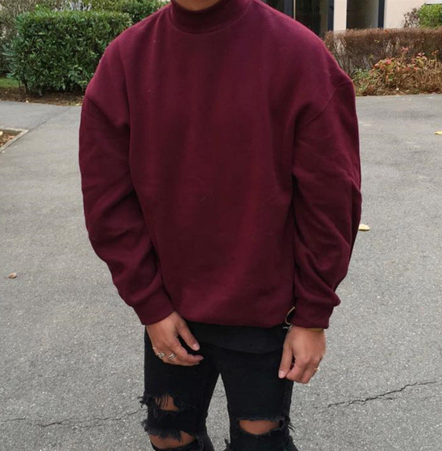 Herren Oversized Pullover mit Stehkragen und weichem Innenfutter Echoarchiv