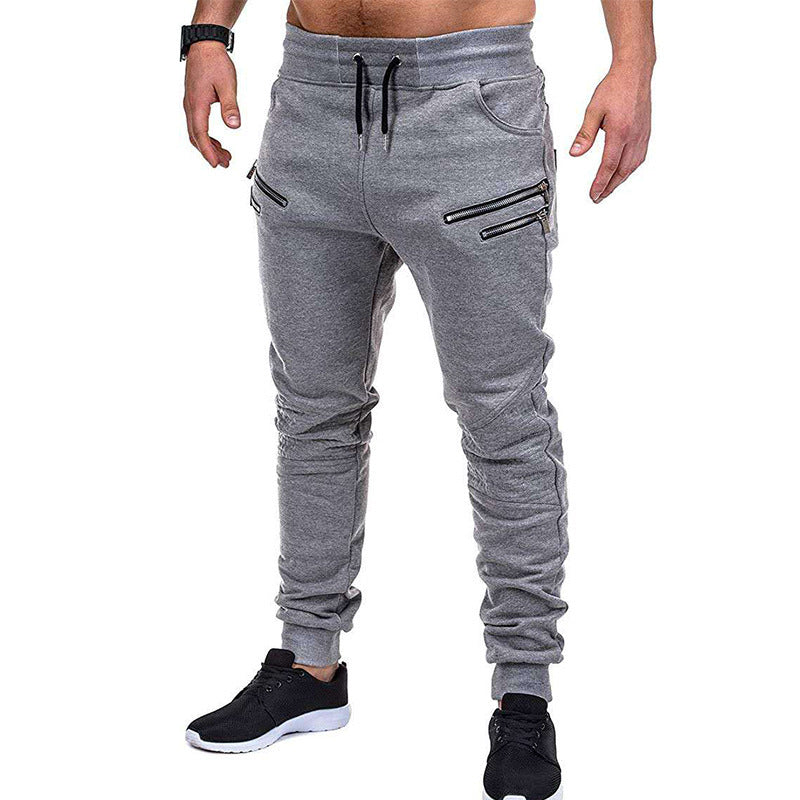 Herren Sportliche Jogginghose mit stylischen Reißverschlüssen Echoarchiv
