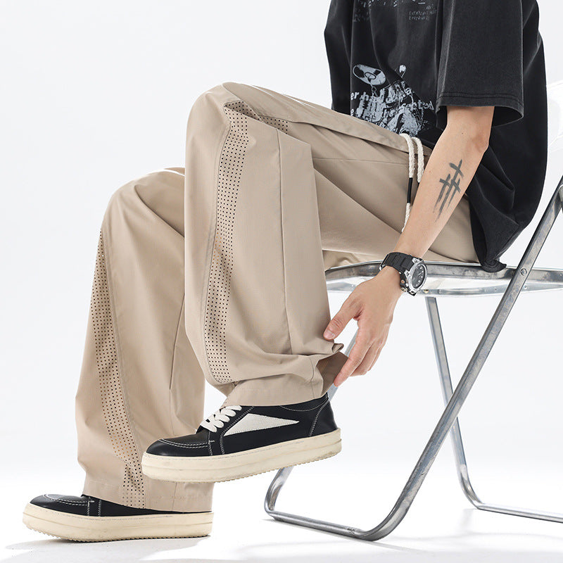 Herren Sportliche Freizeithose mit innovativen Mesh-Einsätzen