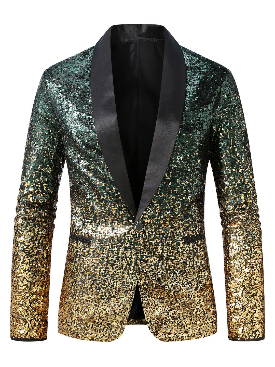 Herren glitzernder Paillettenblazer Echoarchiv