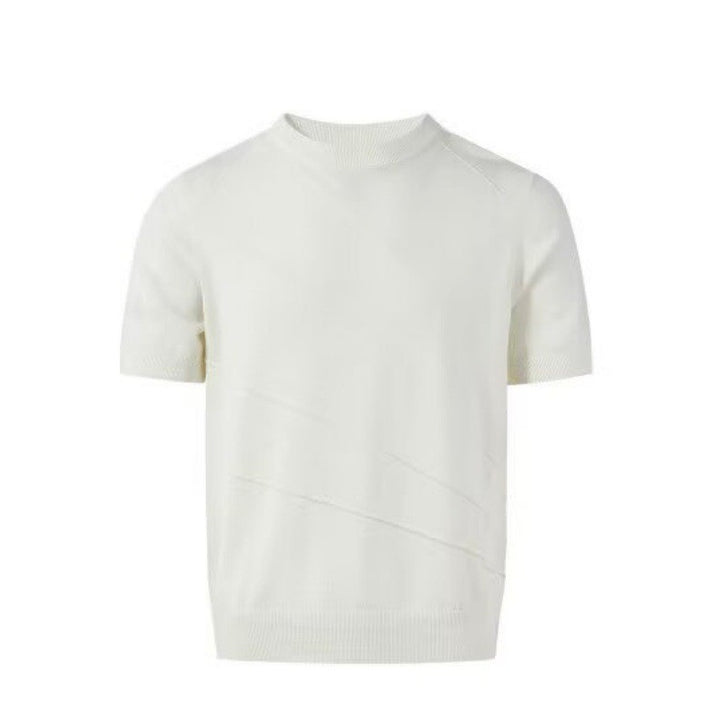 Herrenmode Strick T-Shirt mit Rundhals Echo Archive