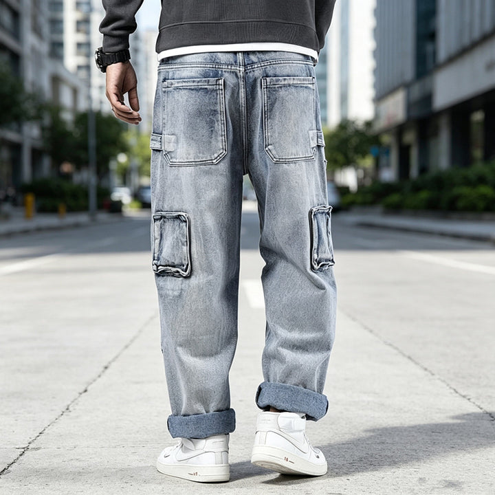 Herren Moderne Cargo-Jeans Echoarchiv