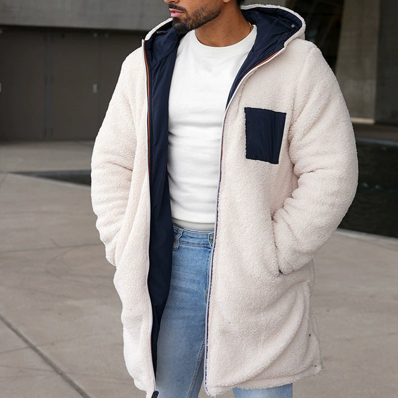 Herren sportliche Winterjacke mit weichem Innenfutter und hohem Kragen Echoarchiv