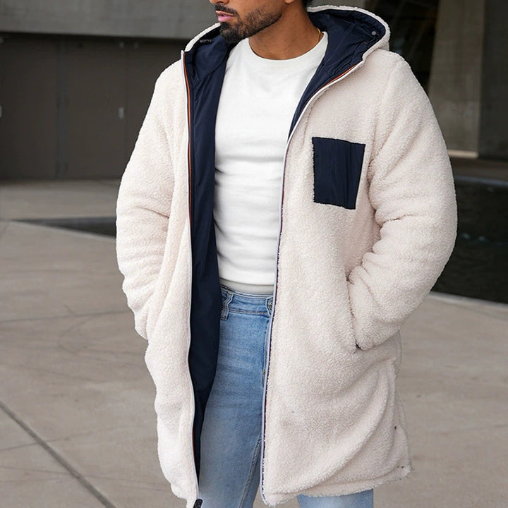 Herren sportliche Winterjacke mit weichem Innenfutter und hohem Kragen Echoarchiv