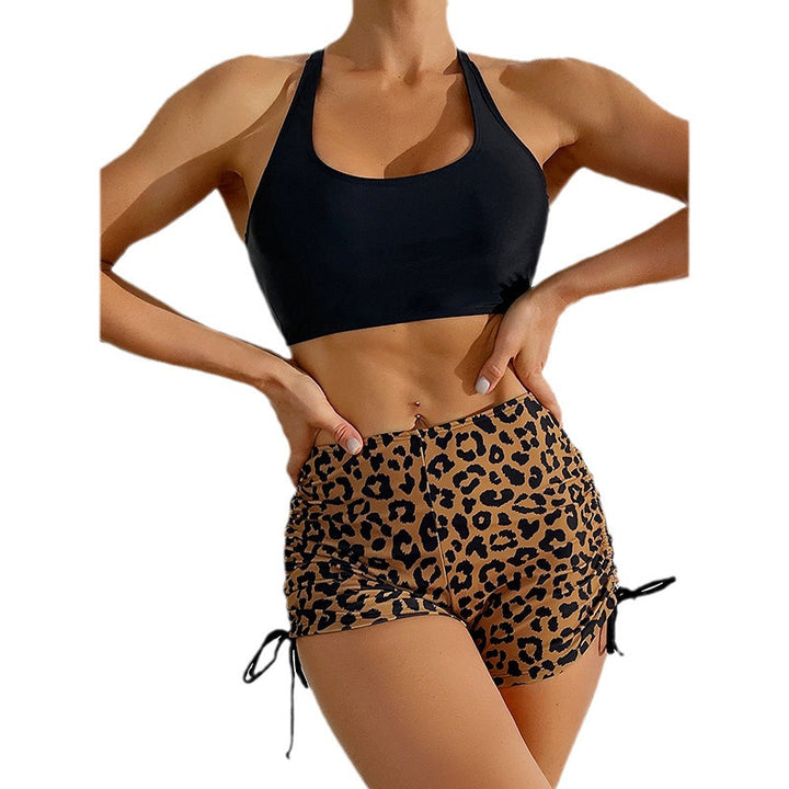 Damen Sportlicher Bikini-Top mit abnehmbaren Trägern und hohem Schnitt Echo Archiv