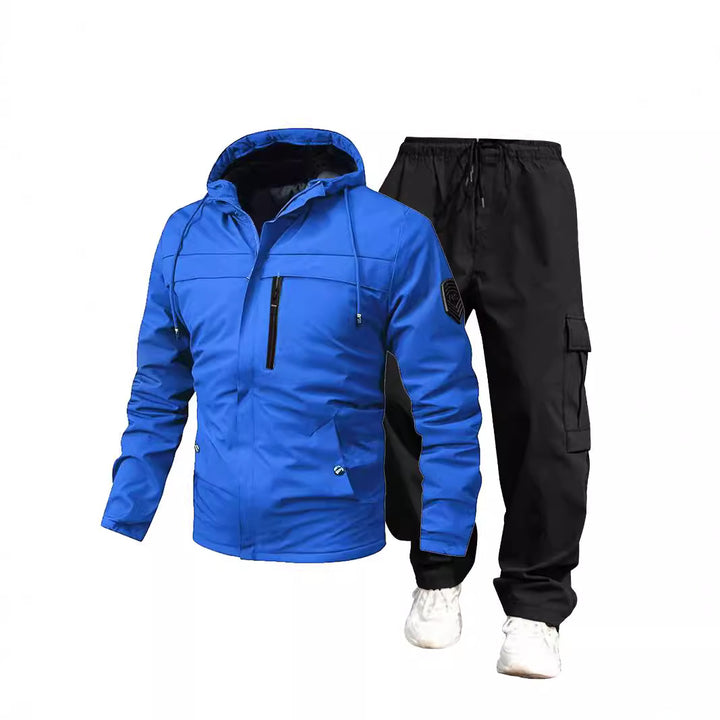 Herren Wetterfeste Outdoor-Jacke und Cargo-Hose Echo Archiv