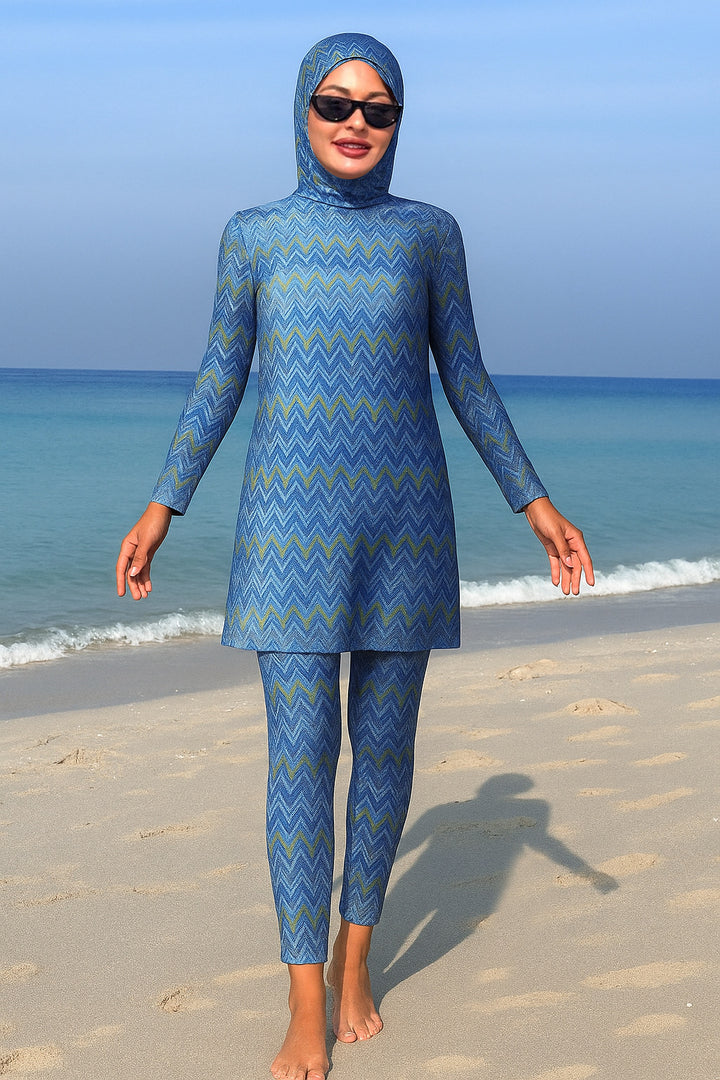 Damen modischer UV-Schutz-Schwimmanzug mit anatomischem Schnitt Echo Archiv