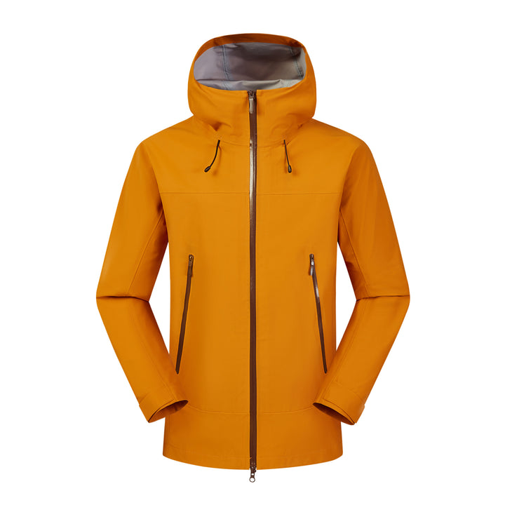 Herren wasserdichte Funktionsjacke mit verstellbarer Kapuze und praktischen Reißverschlusstaschen Echoarchiv