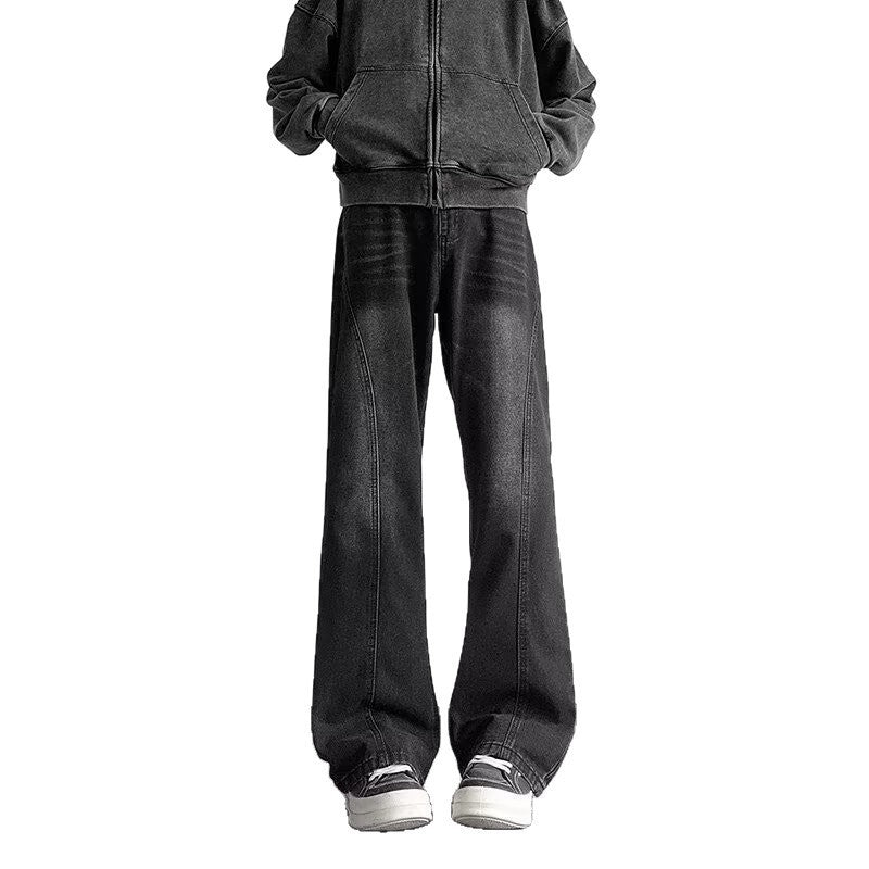Herren Weit geschnittene Denim-Hose Echo Archiv