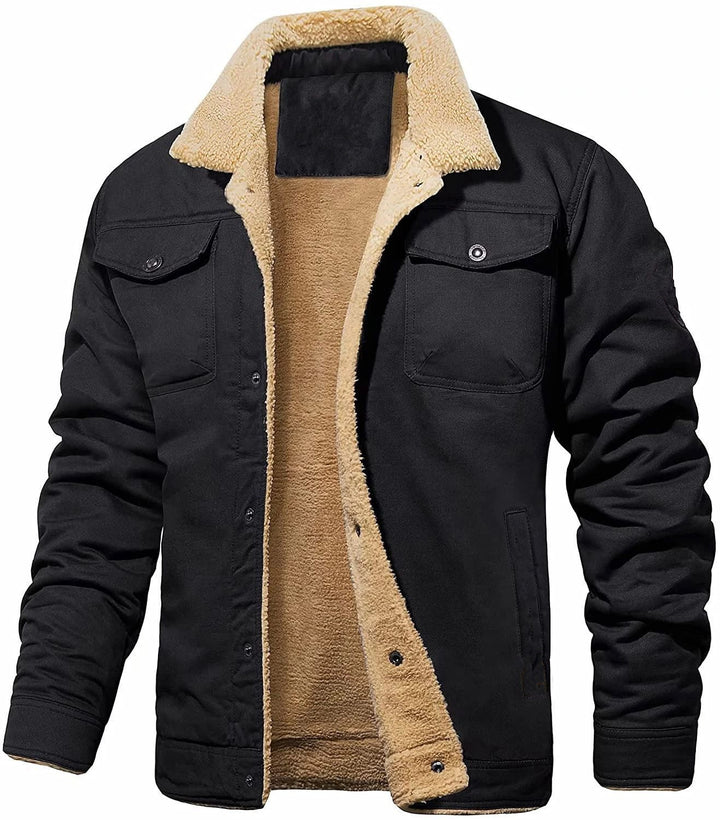 Herren gefütterte Arbeitsjacke mit hochflorigem Futter Echoarchiv