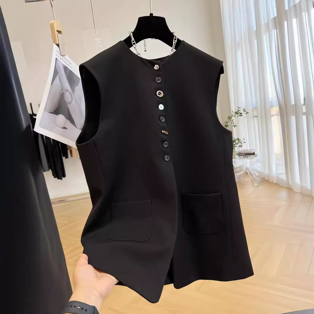 Damen ärmellose Blazer-Weste Echoarchiv