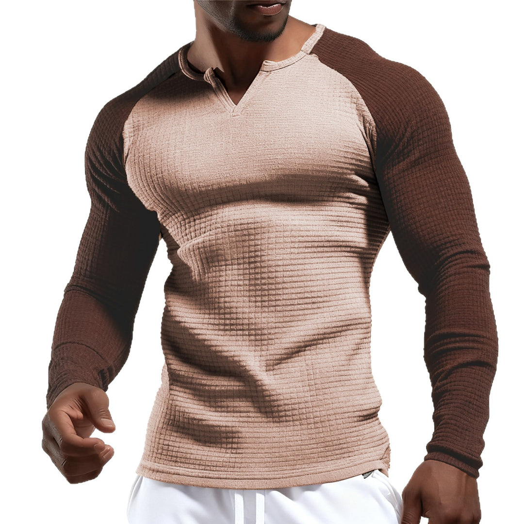 Herren Langarmshirt mit innovativem Strukturdesign Echoarchiv