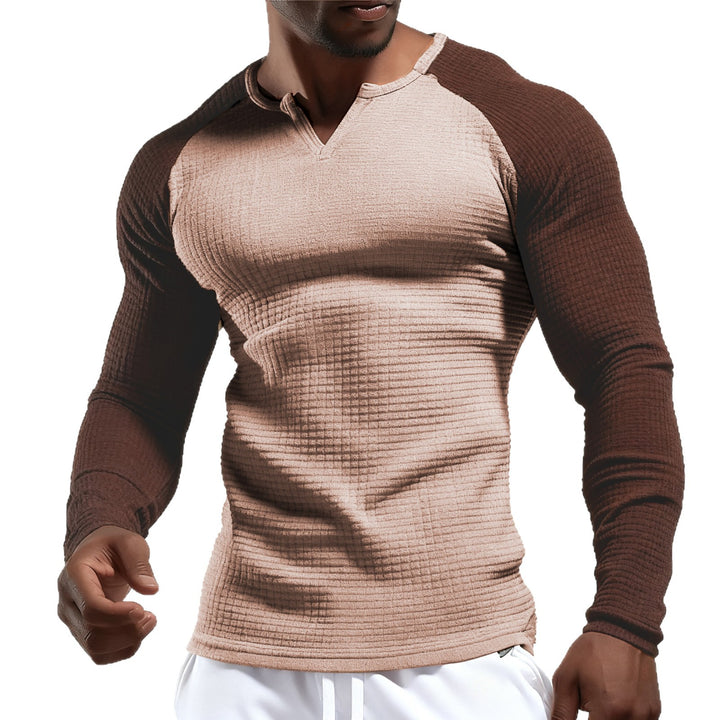 Herren Langarmshirt mit innovativem Strukturdesign Echoarchiv