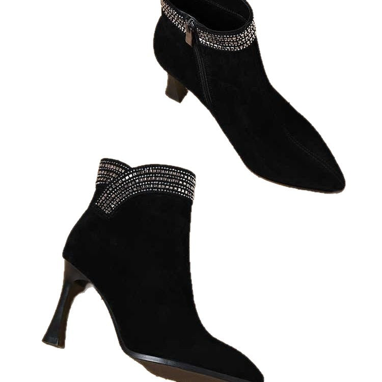 Damen Elegante Stiefeletten mit Glitzerband Echo Archiv