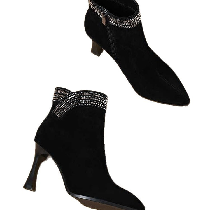 Damen Elegante Stiefeletten mit Glitzerband Echo Archiv