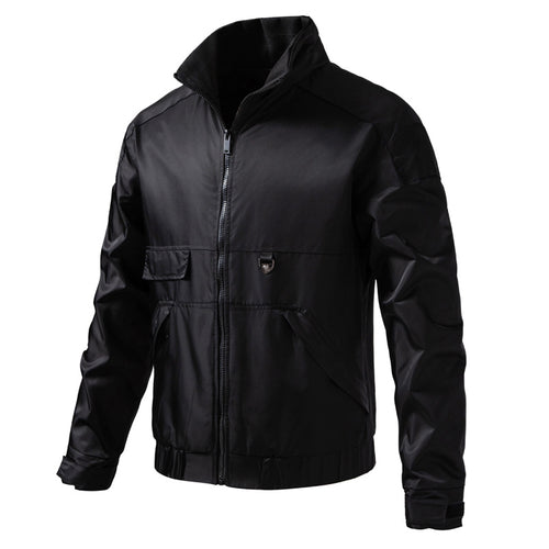 Herren wasserabweisender Utility-Blouson mit Stehkragen, Känguru‑ und Patten‑Taschen Echo Archiv