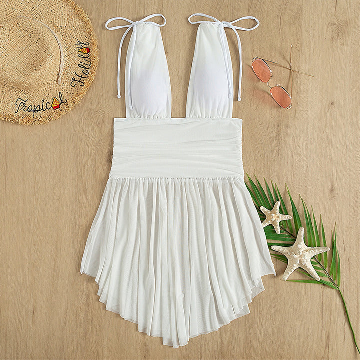 Damen verspieltes Strandkleid Echo Archiv