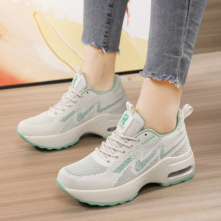 Damen nan modischer Strick-Fitness-Sneaker mit ergonomischer Rocker-Sohle und integrierter Dämpfungskammer Echo Archiv