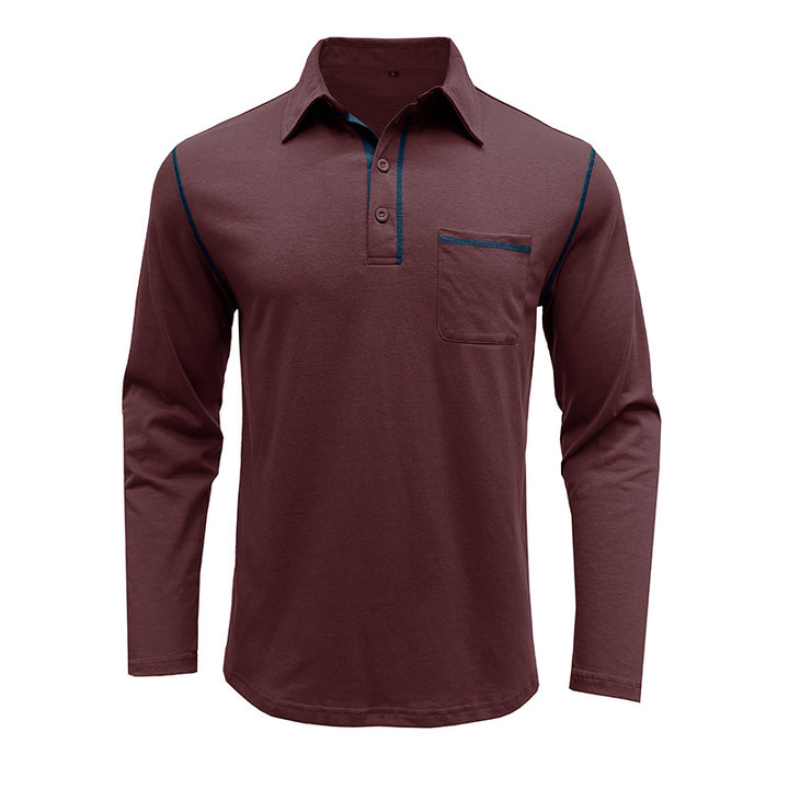 Herren Polohemd mit praktischer Brusttasche und sportlichem Design Echoarchiv