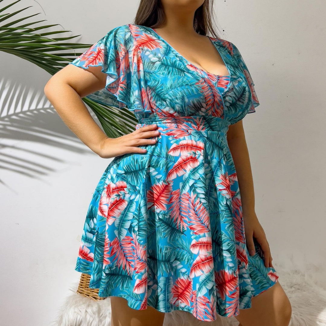 Damen Strandkleid mit elegantem Wickeldesign Echo Archiv