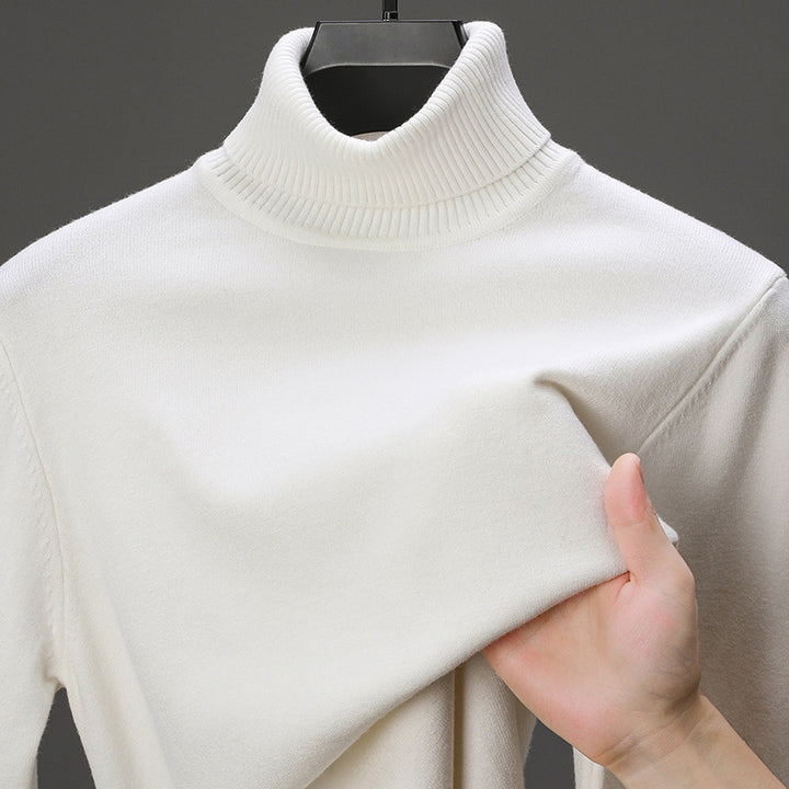 Herren eleganter Rollkragenpullover aus hochwertiger Baumwolle Echoarchiv