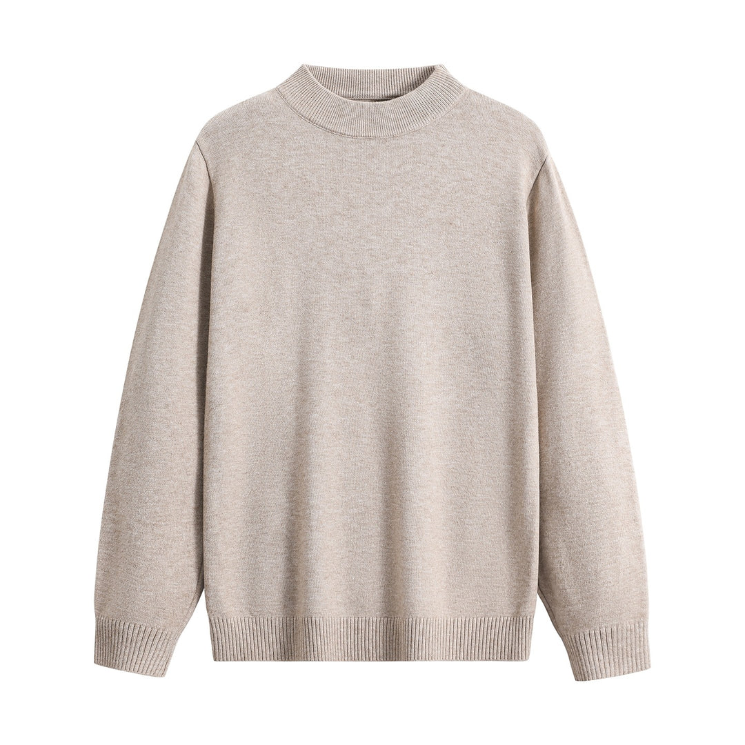 Unisex Oversize Rundhals-Pullover aus schwerer Baumwollmischung mit gerippten Bündchen Echoarchiv