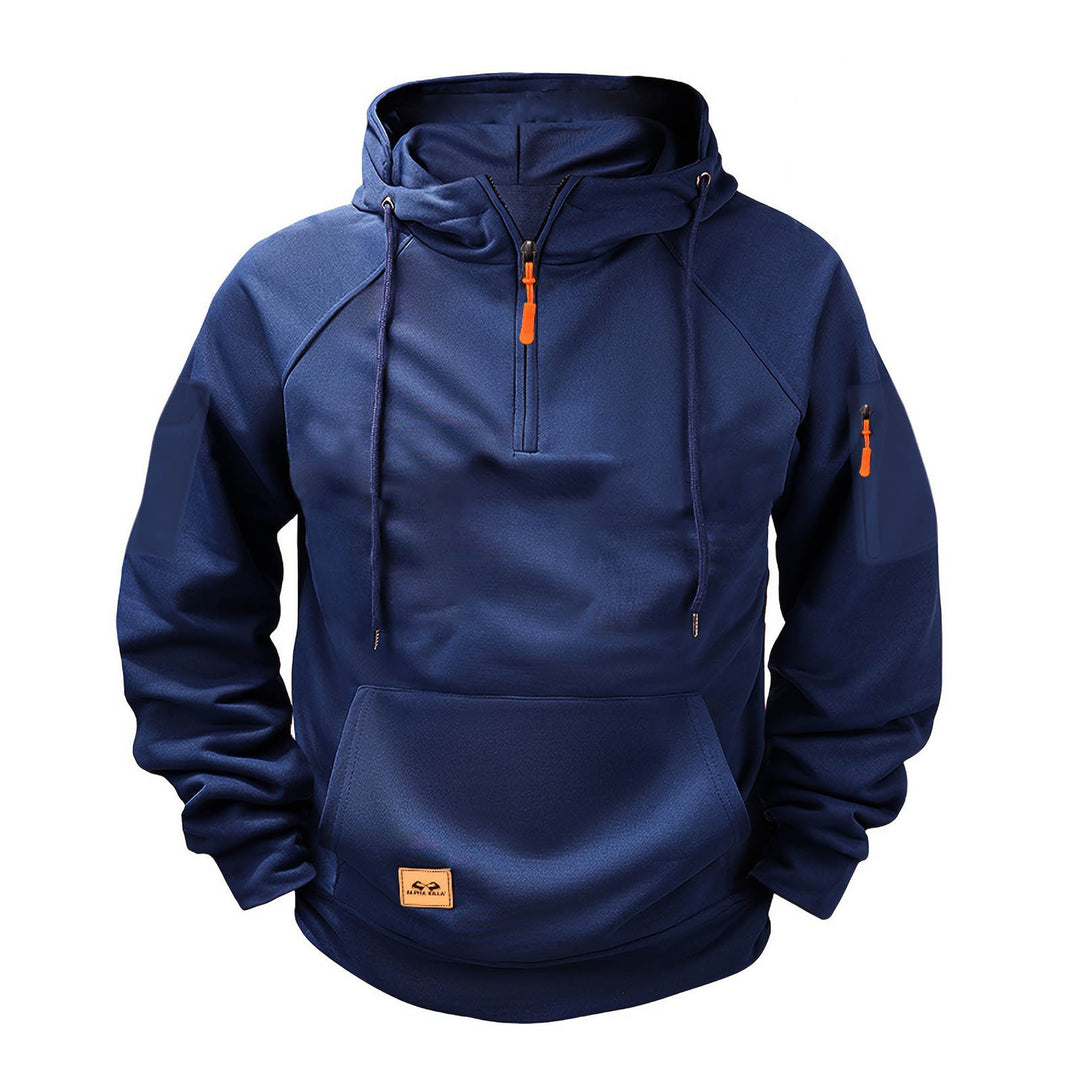 Herren sportlicher Kapuzenpullover mit praktischem Reißverschluss Echoarchiv