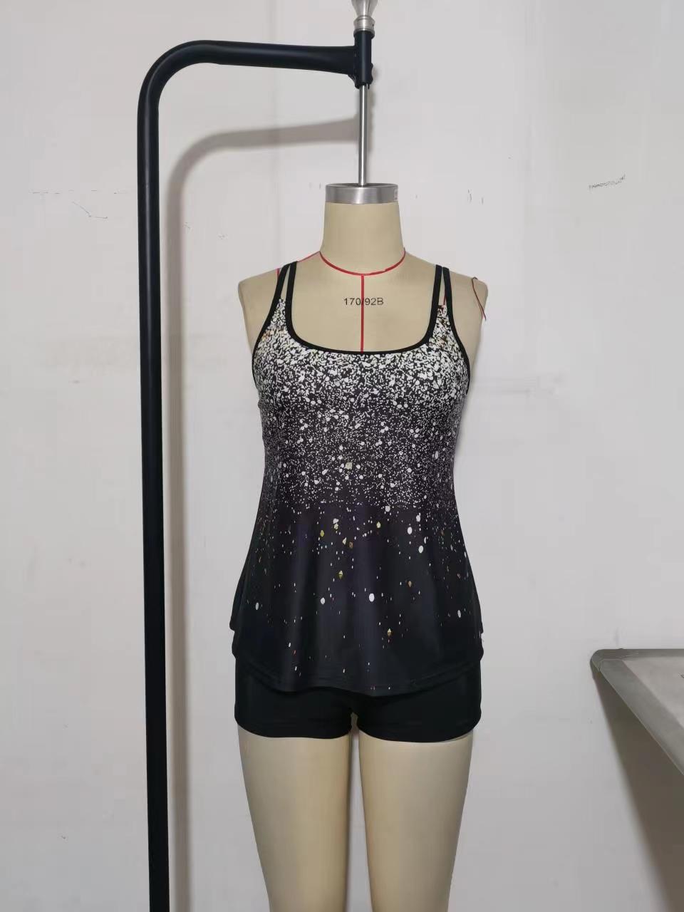 Damen Tankini-Oberteil mit floralem Design und Rückenriegel Echo Archiv