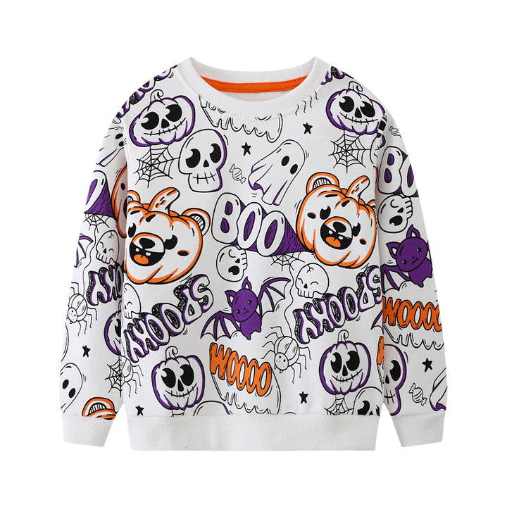 Jungen Sweatshirt mit fröhlichem Halloween-Motiv Echo Archiv