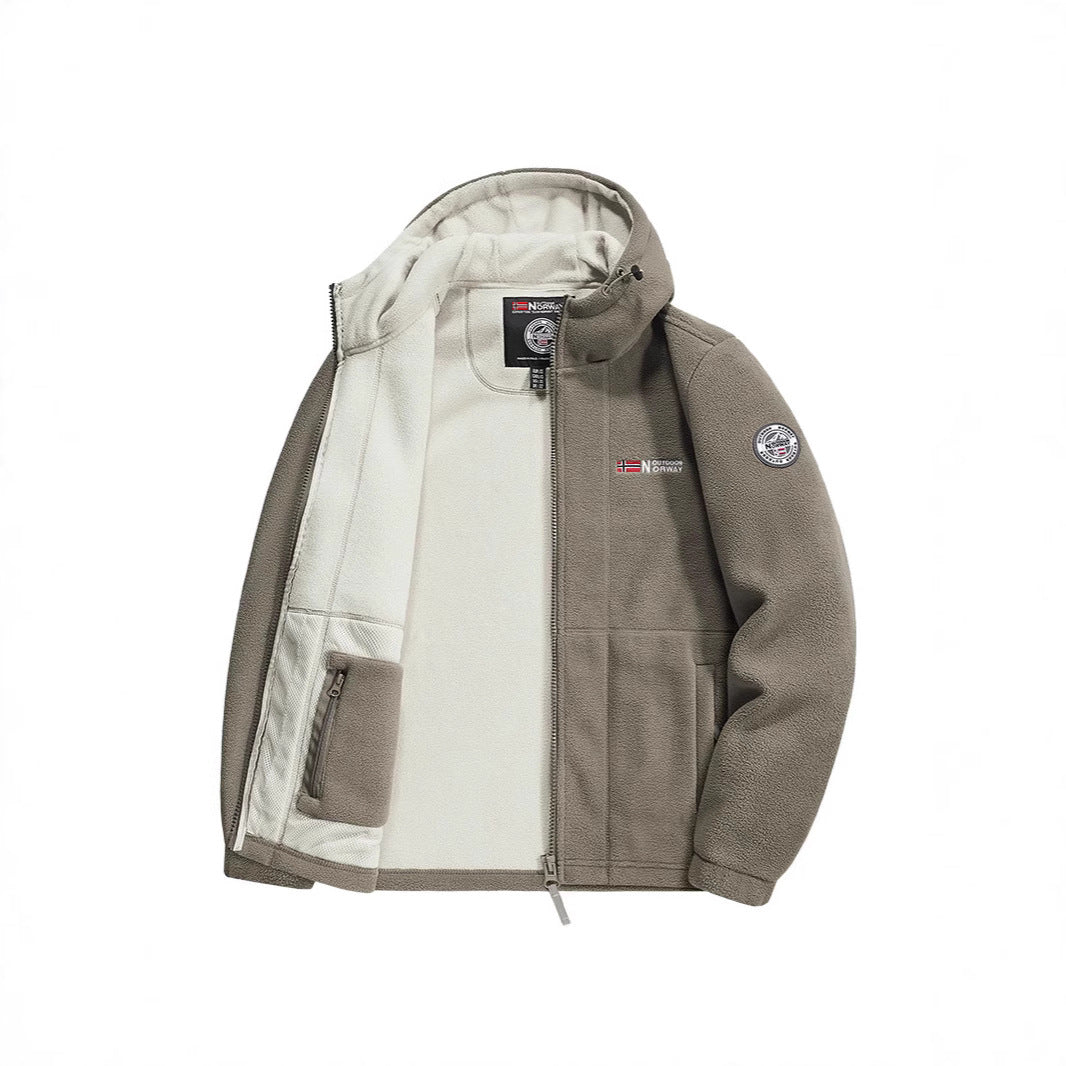 Herren Fleecejacke mit praktischem Kragen Schutz Echo Archive