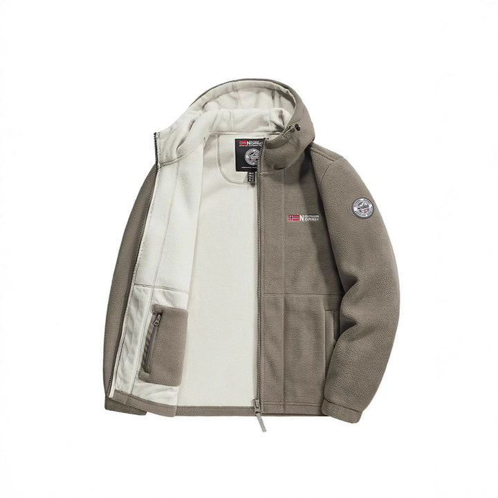 Herren Fleecejacke mit praktischem Kragen Schutz Echo Archive