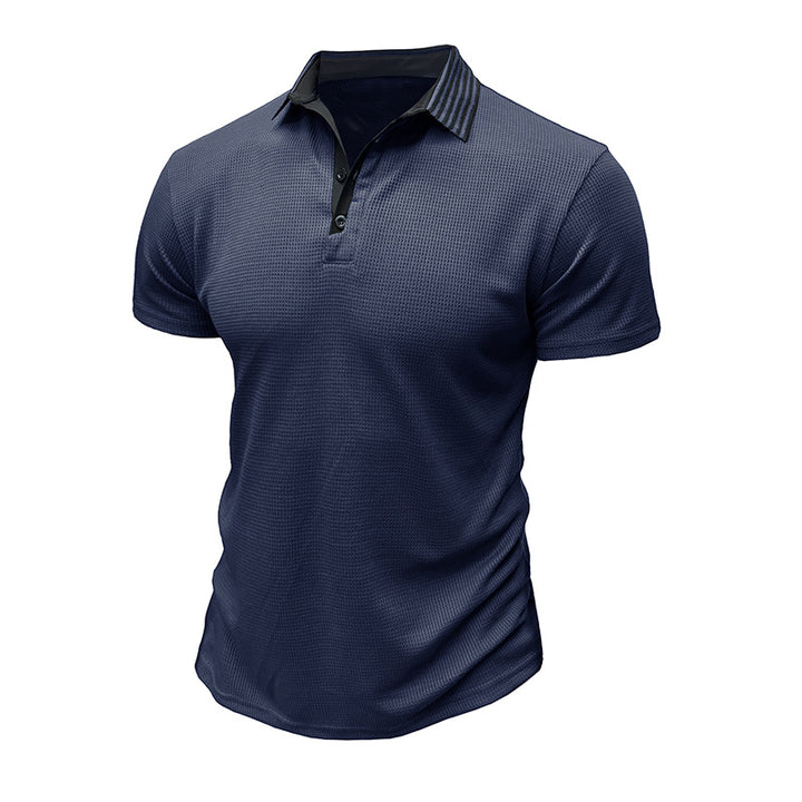 Herren Sportliches Poloshirt mit atmungsaktiven Mesh-Eigenschaften und elegantem Kragen Echoarchiv