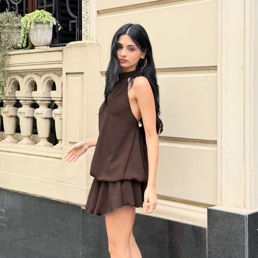 Damen elegantes Spitzenkleid mit voluminösem Unterteil Echo Archiv