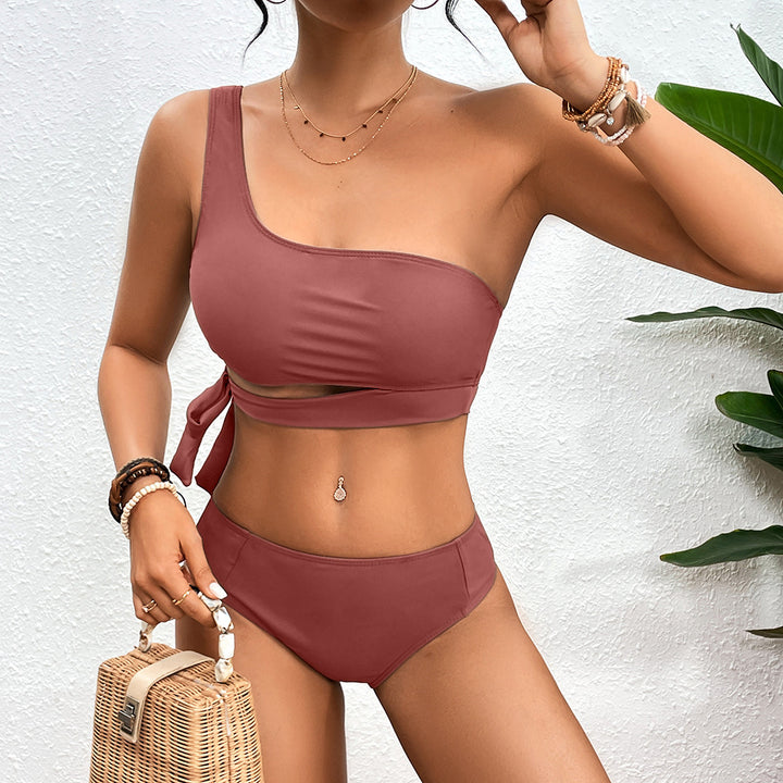 Damen Asymmetrischer Bikini mit verstellbarem Bindegurt Echo Archiv