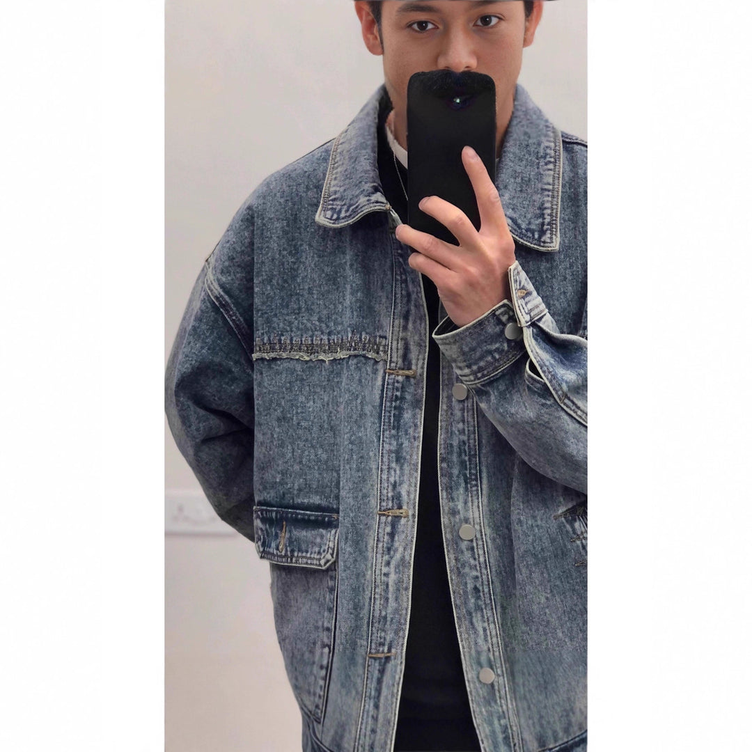 Herren Modische Denim-Jacke Echoarchiv