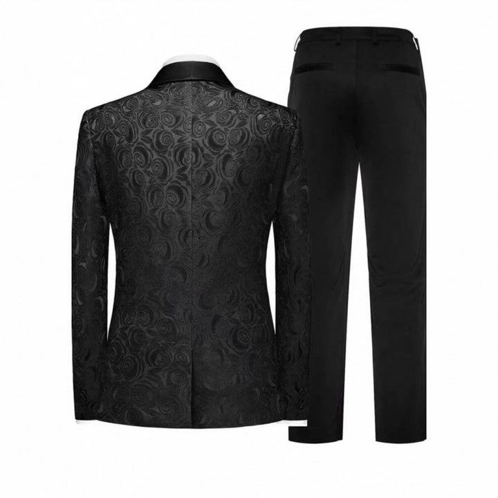 Herren Extravaganter Smoking-Blazer mit filigranem Muster Echoarchiv