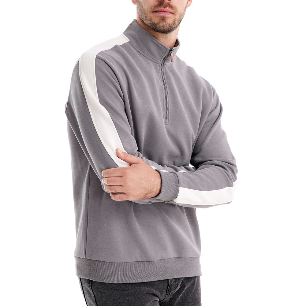 Herren Sportpullover mit Stehkragen Echoarchiv