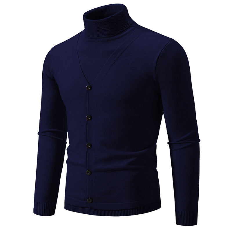 Herren eleganter und kuscheliger Rollkragenpullover Echoarchiv