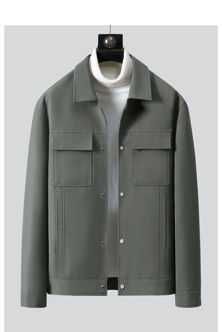 Herren modische Overshirt-Jacke mit praktischem Taschen-Design Echoarchiv