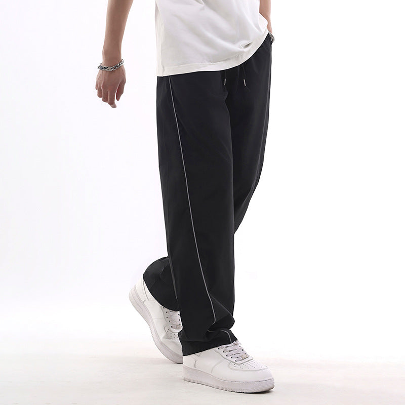 Herren Sportliche Freizeithose mit verstellbarem Bund und seitlichen Taschen Echo Archiv