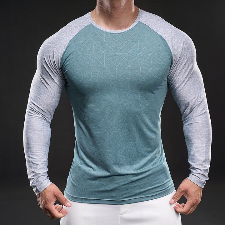 Herren sportliches Funktionsshirt mit langen Ärmeln Echoarchiv