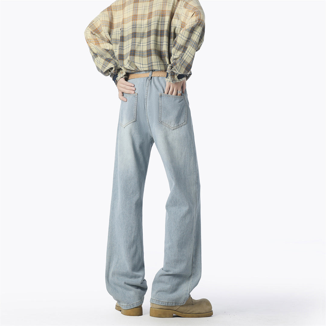 Herren lässige weit geschnittene Denim-Hose Echoarchiv