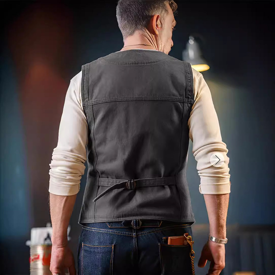 Herren komfortable Weste mit praktischen Taschen Echoarchiv
